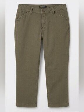 Lee Midrise Fit Pants in Olive Green Size 12 Cropped Earth Tones Grandmacore